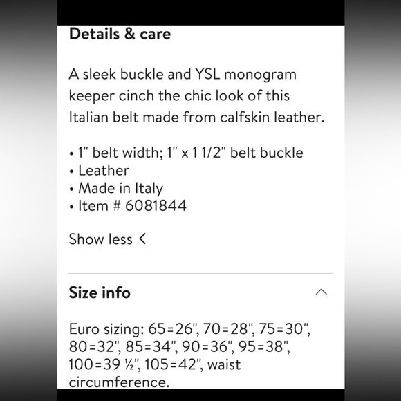 Saint Laurent NEW laque  YSL monogram leather belt main image 10